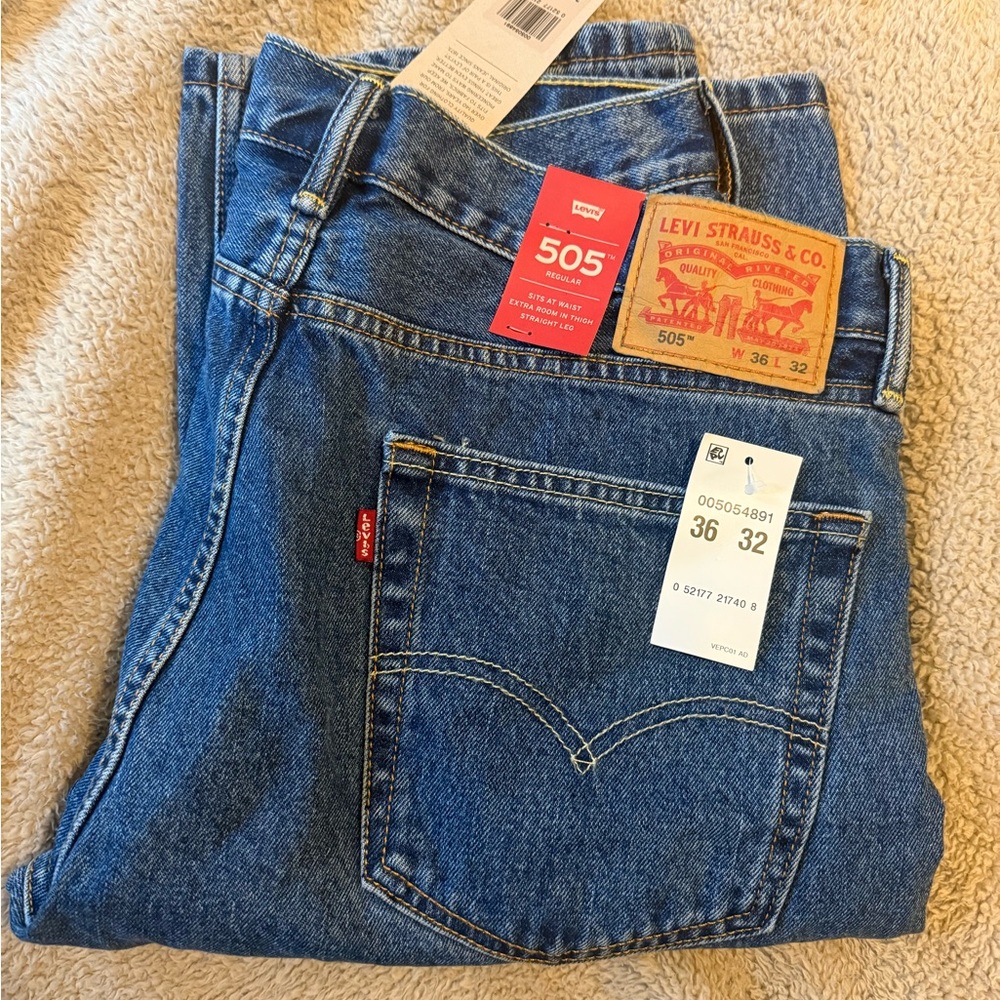 Levi's Blue Straight Jeans Classic Design